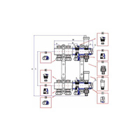 Rozdzielacz ogrzewania RUMET 71K 7 obwodowy
