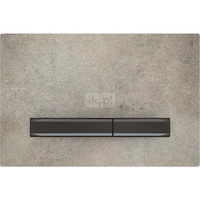 Przycisk uruchamiający Geberit Sigma50, przedni, imitacja betonu, przyciski: czarny chrom