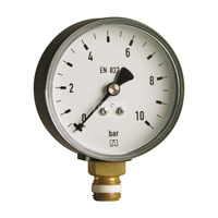 Manometr z rurką Bourdona AFRISO HY 0/1,6 bar radialne G1/2B fi 80 mm, kl. 2.5%