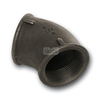 Kolano 45' SANHA 120#, żeliwo (czarny), 2'' (GW)