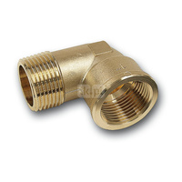 Kolano 90' SANHA PURAFIT, brąz, 3/8'' (GW x GZ)