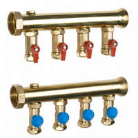 Rozdzielacze przemysłowe 2", rozstaw 80mm COLL.PREM.3/4"5DER.VALV.CONTR.EUROK 