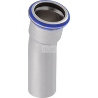 Kolano 15' GEBERIT Mapress Edelstahl jednokielichowe, stal nierdzewna, 22 mm, DN 20 x 22 mm x DN 20 (końcówka wciskowa x mufa zaprasowywana) z uszczelką
