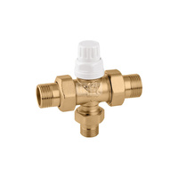 Trójdrożny zawór strefowywspółpracujący z siłownikami termoelektrycznymi serii 6563, 6561, 6562 i 6564 1/2" 3,7