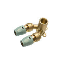 Trójnik SANHA 3fit Push brąz 20 mm x 1/2'' x 20 mm (zz x GW x zz)