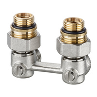 Vekotrim Rp1/2 - Zestaw przyłączeniowy do grzejników dolnozasilanych z wkładką zaworową z funkcją odcięcia, kątowy