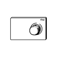 Przycisk uruchamiający do WC Prevista Visign for More 202 elektroniczna/-y z oświetleniem LED nr wzoru 8622.1 płytka maskująca: metal biały błyszczący klawisz: metal chromowany