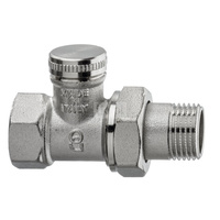 Raditec DN15 - Grzejnikowy zawór odcinający, prosty