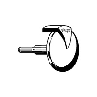 Pokrętło Visign MT1/RT1 nr wzoru 6161.03 wykonanie: chromowane