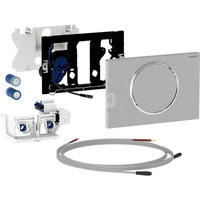 Elektryczny zestaw uruchamiający WC Geberit, zasilanie bateryjne, Sigma10, 12cm, stal nierdz.