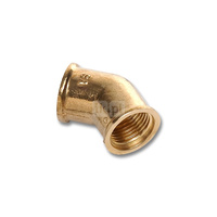 Kolano 45' SANHA 614, mosiądz, 3/8'' (GW)