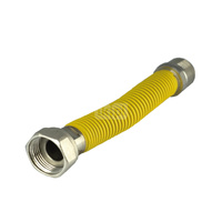 Wąż do gazu PERFEXIM KAS FLEX ze złączem gwintowanym 3/4'' GW x GZ220- 420 mm (roziągalny), oplot: PCV