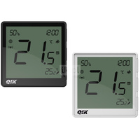 Regulator temperatury internetowy QIK Natynkowy, czarny