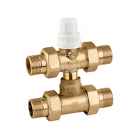 Trójdrożny zawór strefowy z obejściem współpracujący z siłownikami termoelektrycznymi serii 6563, 6561, 6562 i 6564 3/4"