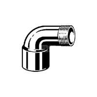 Złącze przejściowe 90' VIEGA 94092G Jednoczęściowy, brąz / brąz, 15 mm x 3/8'' (lw x gz)