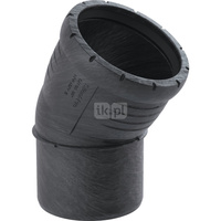 Kolano 30' GEBERIT Silent-Pro, PP mx (czarny), 50 mm (mufa wciskowa x końcówka wciskowa)