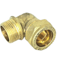 Kolano skręcane QIK Do rur miedzianych, mosiądz, 1/2'' x 22 mm (GZ x złącze skręcane)