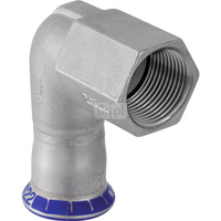 Kolano 90' GEBERIT Mapress Edelstahl przejściowe, stal nierdzewna, 1 1/4'' x 35 mm (GW x mufa zaprasowywana), (głębokość: 49 mm) z uszczelką