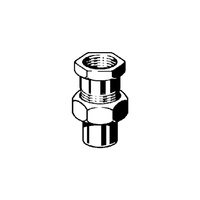 Złącze przejściowe VIEGA 94340G trzyczęść., brąz / mosiądz, 22 mm x 3/4'' (lw x gw), 53 mm