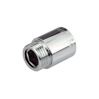 Przedłużka PERFEXIM 502, mosiądz (chrom), 3/4'' (gw x gz), 50 mm, PN16 bar