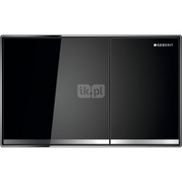 Przycisk uruchamiający Geberit Sigma60, przedni, szkło czarne