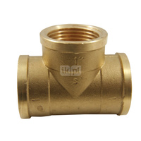 Trójnik AGAFLEX mosiądz 3/8'' (gw x gw x gw)