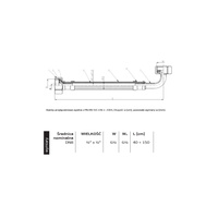 Wąż przyłączeniowy elastyczny PERFEXIM PHA-9126 DN 8, gw x gw, 1/2'' x 1/2'', długość 500 mm
