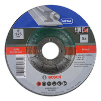 5-częściowy zestaw tarcz tnących, wygiętych, do metalu D = 125 mm