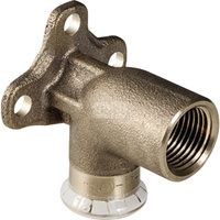 Kolano 90' GEBERIT Mapress Kupfer, brąz, 22 mm, DN 20 (mufa zaprasowywana x gw)