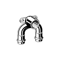 Uchwyt montażowy ścienny VIEGA 2325.7 stal nierdzewna GW x zz x zz 1/2'' x 15mm x 15mm