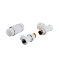 PHA-024W Komplet termostatyczny prosty do podłączenia grzejnika (biały)