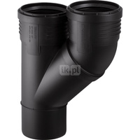 Trójnik GEBERIT Silent-PP polipropylen 90 mm x 90 mm x 90 mm (zw x mw x mw)