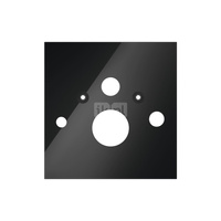 Dolna obudowa szklana do WC z funkcją bidetu, szkło czarne TECE lux