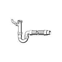 Syfon rurowy przeznaczenie: zlewozmywak, tworzywo sztuczne, nr wzoru 7985.15 G: 1½ L: 500 DN: 40/50