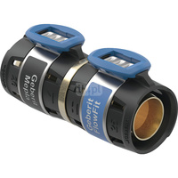 Złączka przejściowa GEBERIT FlowFit / Mepla, brąz krzemowy bezołowiowy, 20 mm (łącznik zaprasowywany x łącznik zaprasowywany)