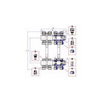 Rozdzielacz ogrzewania RUMET 70C 10 obwodowy