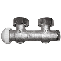 Korpus obejścia HERZ-TS-3000 z wbudowanym zaworem termostatycznym, figura kątowa, do instalacji jednorurowych, G 3/4