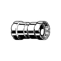 Megapress S-mufa z SC-Contur stal niestopowa, powłoka cynkowo-niklowa, przyłącza zaprasowywane, nr wzoru 4315 dopuszczenie VdS centralne ogrzewanie zgodne z AGFW FW 524 DN: 40 D: 1½
