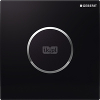 Elektroniczny zawór spłukujący Geberit do pisuaru, zasilanie 230V, Typ 10, czarny-chrom bł.