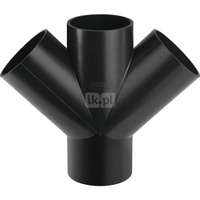 Czwórnik GEBERIT HDPE polietylen, 110 mm DN 100, sw x sw x sw x sw
