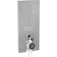 Moduł sanitarny do WC stojącego GEBERIT Monolith Plus, 1140 mm x 505 mm x 106 mm, front: imitacja betonu, bok: aluminium