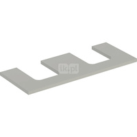 Geberit ONE Blat pod umywalkę, wycięcie podwójne, do umywalki stawianej na blat w kształcie misy, B120cm, H3cm, T47cm, greige