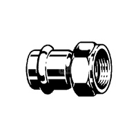 Dwuzłączka z SC 22 x 1 stal szlachetna - nierdzewna / błyszczący