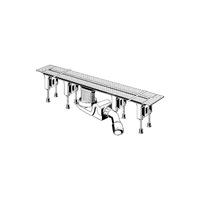 Odpływ prysznicowy prostokątny VIEGA 4965.10, 1300 x 110 x 95 mm, dł: 1200 mm, szer: 20 mm, z syfonem