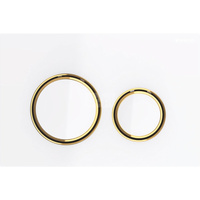 Przycisk uruchamiający Geberit Sigma21, przedni, szkło białe, pierścienie: mosiądz