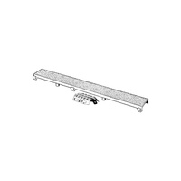 Advantix-odpływ liniowy - ruszt Visign ER12 stal nierdzewna 1.4301, z regulacją wysokości, nr wzoru 4982.71 L: 1200