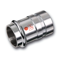 Nypel SANHA NiroTherm Industry, stal nierdzewna, 108 mm x 114 mm (zw x GW)