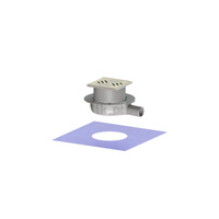 Wpust Ultraflat 79 DN 40 z nasadką z rusztem szczelinowym