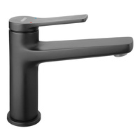 Bateria umywalkowa stojąca FERRO STRATOS, czarny