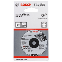 2 tarcze ścierne Expert for INOX, 76 x 4 x 10 mm A 30 Q INOX BF, 76mm, 4mm, 10mm